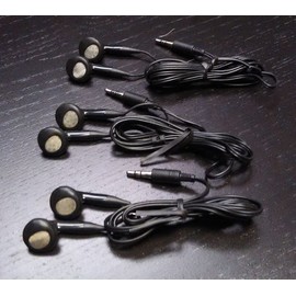 2010s Pro Audio Wired Earbuds - Lot of 12 Pairs - 3.5 mm Earphones - Amazing Sound!