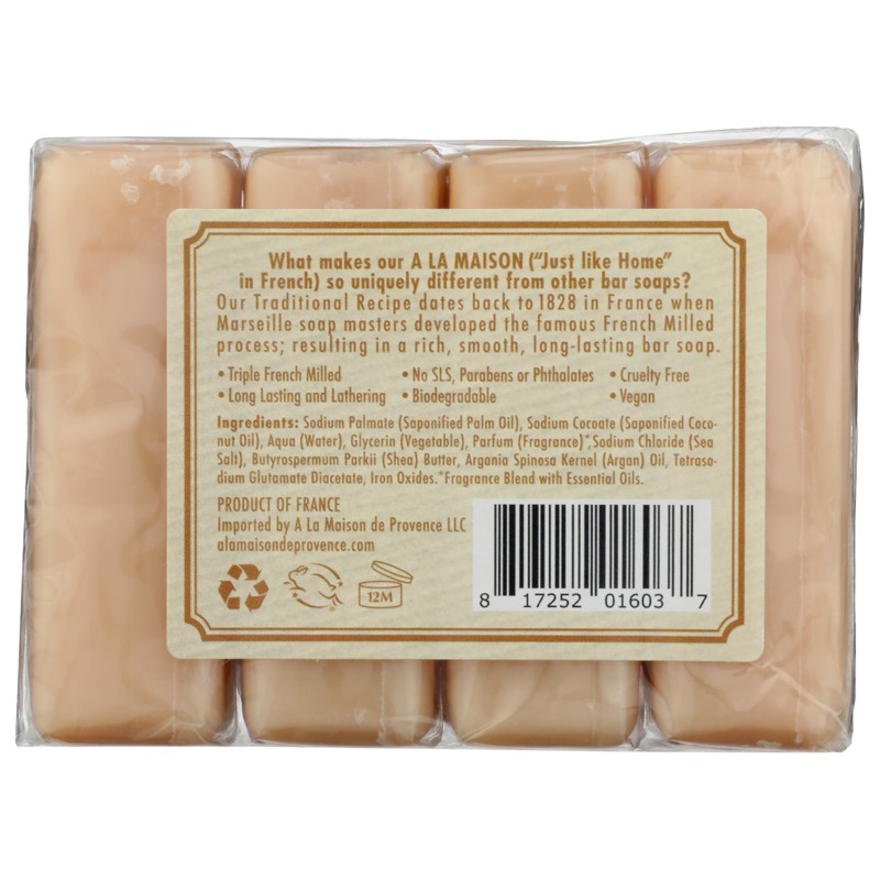 A LA MAISON Orange Bergamot Basic Soap 4ct, 4 CT