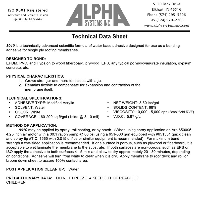Dicor Alpha 8010 Universal RV Roof Adhesive | Camper &