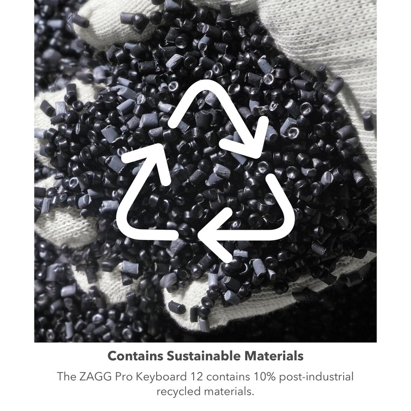 ZAGG Pro Keyboard 12 - Compact Wireless Charging Desktop Keyboard