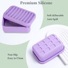 2PC Portable Leakproof Travel Soap Case, Silicone Travel Soap Case,