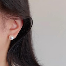 Pearl Clip on Earrings for Women Gold Pearl Earrings for Women Large Pearl Earrings Non Pierced Party Wedding Jewelry Christmas Gifts for Women