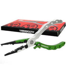 Umibozu Fishing Pliers, Domestic, Rust Resistant, Locking Function, Case Set, Multi-functional, Needle Remover, Hook Remover, Line Cutter, Includes Safety Rope, Stainless Steel, High Performance, Ultra Lightweight (Red & Black)