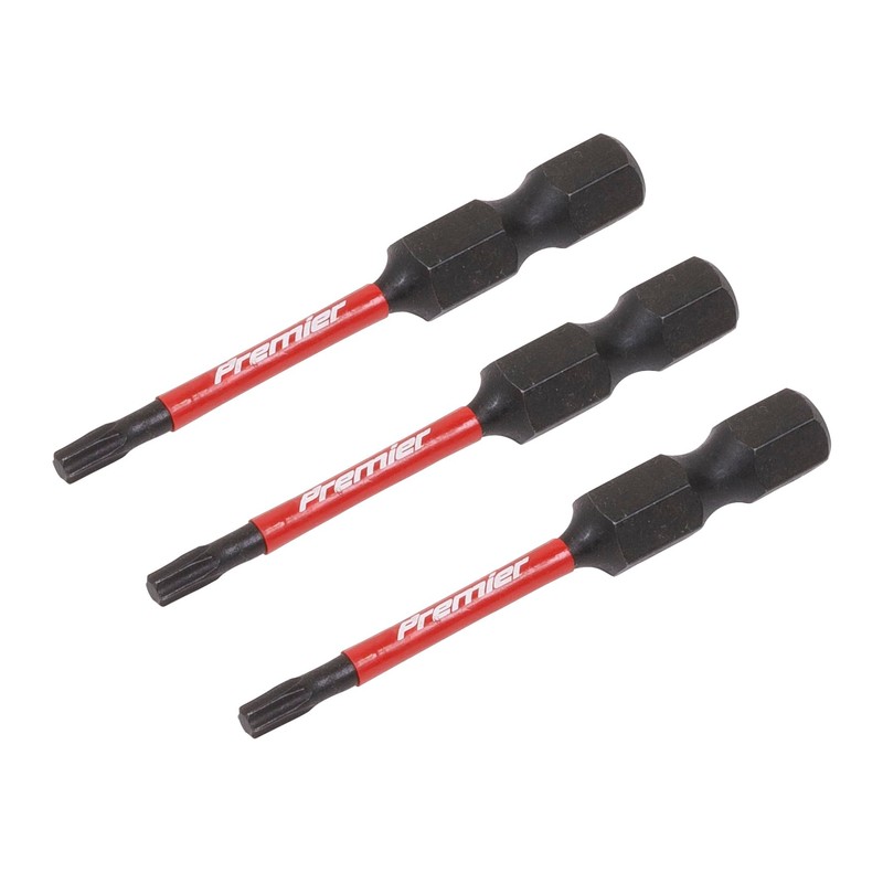Sealey 3pc 50mm TRX-Star* T10 Impact Power Tool Bit Set