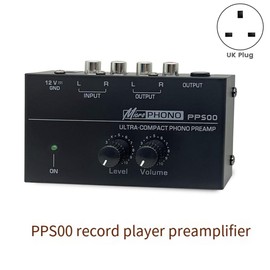 YEHEI PP500 Record Player Preamplifier Vinyl Turntable Amplifier Preamplifier Turntable Volume Control Amplifier UK Plug
