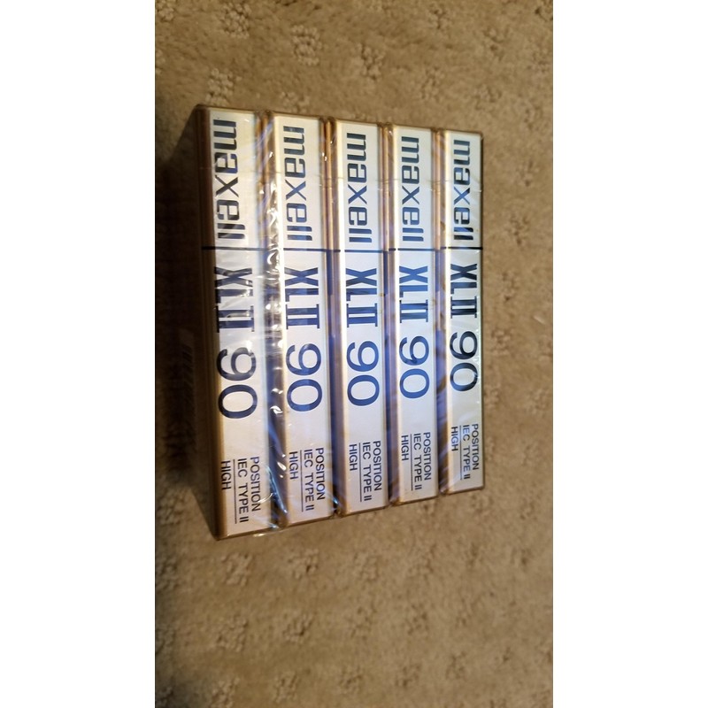 Xlii 90 High Bias Audio Cassette Tape -5-Pack