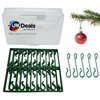 UKDeals Direct® 100 Bauble Christmas Tree Hooks Green Ornament Hooks