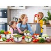 600W Electric Hand Mixer with 6 Piece Mixing Bowls with