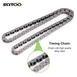 SCITOO Timing Chain Kit fits for 1996 1998 TK10249 for Buick Skylark for Chevy Cavalier Malibu Oldsmobile Achieva Alero 2.4L