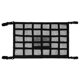 GAOLAOSY Car Ceiling Cargo Net Pocket, 30" x 21.2" Adjustable Double Layer Storage Organizer, Universal Reinforced Load Bearing Roof Mesh Storage Bag for SUV Truck Long Road Trip Camping