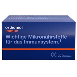 Orthomol Immune Tablets and Capsules, Vitamins & Trace Elements, Complex to Support the Immune System, 30 Portions