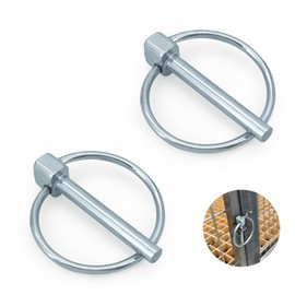 Folding Cotter Pins, 6 mm x 45 mm, Folding Cotter Pins, Galvanised Safety Cotter Pins, Assortment Made of Steel for Reliable Safety and Easy Assembly, Pipe Folding Pins for Tractors etc. (Pack of 2)