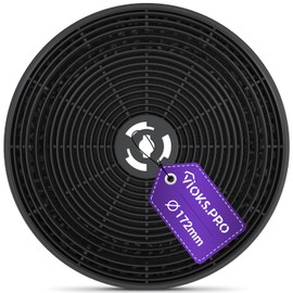 Viоks.pro Carbon Filter Cooker Hood Replacement for AKPO 90 Extractor Hood Filter Activated Carbon - Round Filter for Cooker Hood WK-4 Dandys Rustica WK-5 WK-7 WK-Light & Activated Carbon Filter
