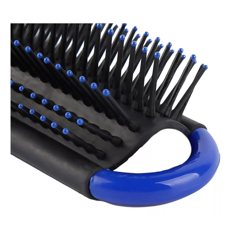Maíz Mini Cepillo Cabello + Espejo Plegable Portatil Bolsillo