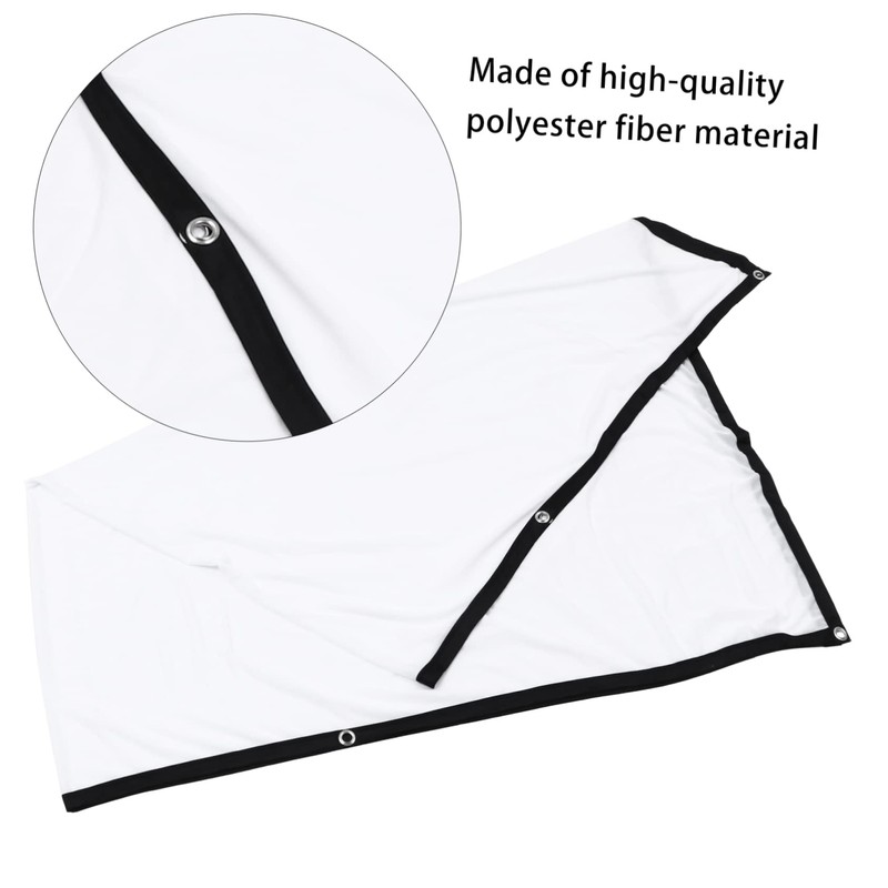 Mipcase 1Pc Portable Projector Screen Lightweight Cloth for Home Theater