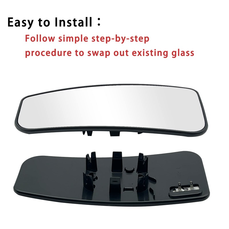 Left Driver Side Heated Lower Mirror Glass Replacement For 2015-2020