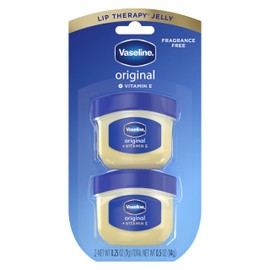 Vaseline Lip Therapy 2 Pack Original Mini For Dry, Chapped Lips Hydrating Lip Balm 0.5 oz