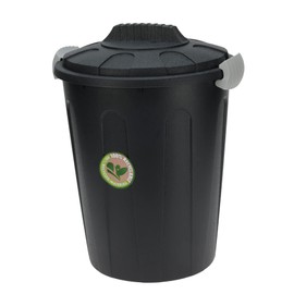 Spetebo Maxi Bin 23 L with Lid – Colour: Black – Universal Bin Rubbish Bin