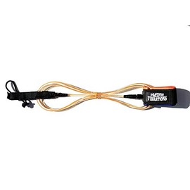 PACIFIC VIBRATIONS 6 ft Surfboard Leash Orange Cord, Mexican Blanket Ankle Strap, Double Swivel