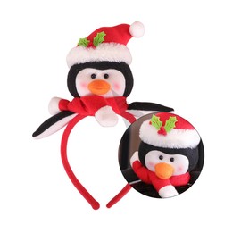 minkissy 2pcs Handmade Cartoon Christmas Headbands for Parties Daily Life Eye Catching Hair Ornaments for Adults for Holiday Celebrations
