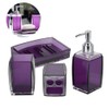 4Pcs/Set Acrylic Bathroom Accessory Set Toothbrush Soap Dish Holder for