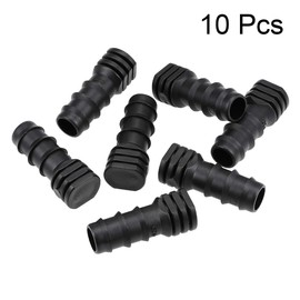 sourcing map Barb Drip Pipe End Closure Cap 20PE Hose Plug Connector for Garden Agricultural Irrigation System, Plastic 10pcs