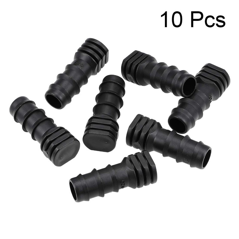 sourcing map Barb Drip Pipe End Closure Cap 20PE Hose
