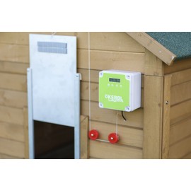 Kerbl 70550 Steuerung Automatische Hühnertür, Lichtsensor Zeitabhängig Manuell