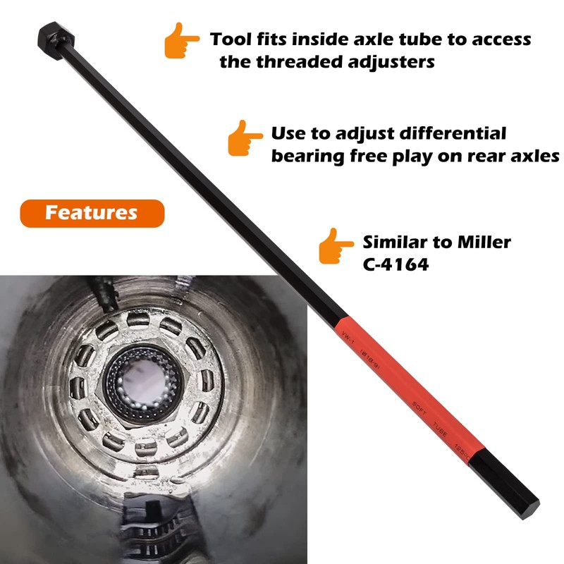 Sunluway 6602 Differential Bearing Preload Wrench Compatible with Chrysler/Dodge Vehicles