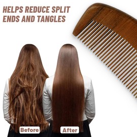 FMYODWU 1 Piece Wooden Contraction Comb, Maternity Comb for Painful Contractions Wooden Comb, Sandalwood Shunyi Comb, Natural Shunyi Comb, Work Comb, Women Contraction Gift