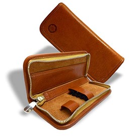 SONNENLEDER SOMBART High-Quality Writing Case Natural Genuine Leather