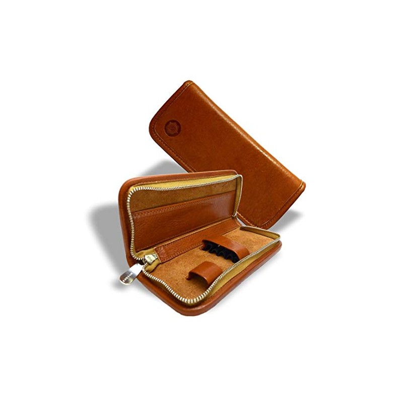 SONNENLEDER SOMBART High-Quality Writing Case Natural Genuine Leather