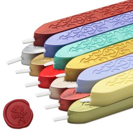 vibedor 12 Packs Sealing Wax Sticks with Wicks, Mixed Color Totem Fire Manuscript Seal Wax Antique Wax Seal Sticks for Gift Decoration, Envelope Sealing, Wedding Invitations and Christmas
