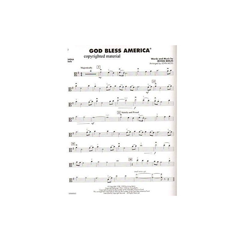 Patriotic Favorites for Strings: Viola