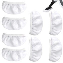 8 Pack Universal Steam Mop Replacement Pads for Bissell Steam Shot, PurSteam, Wagner Spraytech, Comforday Handheld Steam Cleaner Reusable Microfiber Cloths Washable Mop Pads Steam Cleaner Accessories