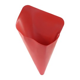 Seimneire Flexible Foldable Oil Funnel, General Reusable Oil Change Draining and Filling Tool for Automotive Lawnmower Machine - Red
