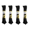 4 PAIRS GRAFTERS 140CM STRONG WORK/HIKING BOOT LACES (Black)