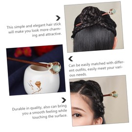 FOMIYES 2pcs Chopstick Hairpin Wooden Hair Stick Chinese Hair Accessory Stylish for Women
