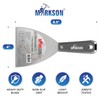 MARKSON Putty Knife 4", Scraper Tool Stainless Steel Blade, Paint