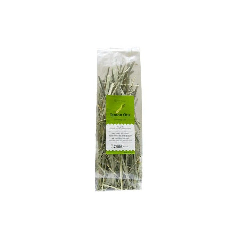 ZERDE BAHARAT Limonotu Limon Otu, Lemongrass, 25gr, Bağışıklık Sistemini Güçlendirir,