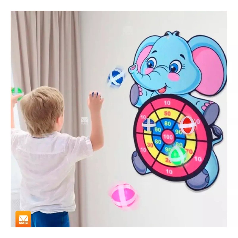 Maíz Juego Tablero Tiro Al Blanco Diana Niños Infantil Elefante