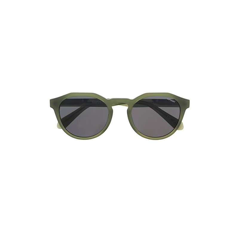 Superdry SDS 5012 Unisex Sunglasses 107 Green Crystal/Solid Smoke