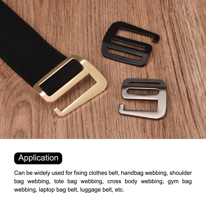 sourcing map Metal Webbing Strap 0.98 Inches 25 mm G-Hook