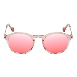 Calabria Hattie Panthos FL-41 Reading Glasses +1.25 Crystal Pink Women Blue Light Sensitivity Migraine Glasses FL41 Readers