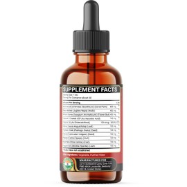Penhoment 11in1 Wormwood Liquid Drops with Black Walnut Cloves, Vitamin C and D3 & 6 More - 2 FL OZ for 60 Days - Lemon Flavor