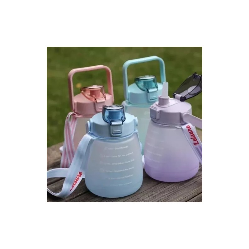 Total Supplier Divertida Botella Motivacional Para Agua Kawaii Con Stickers