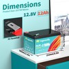 12V 12Ah Lithium LiFePO4 Deep Cycle Battery, 4000+ Cycles Lithium