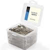 vrupin 100Pcs-3inch Stainless Steel Safety Pins,Safety Pins Bulk Metal Silver