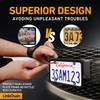 License Plate Frame,2PCS Silicone License Plate Frames with Drainage Holes,