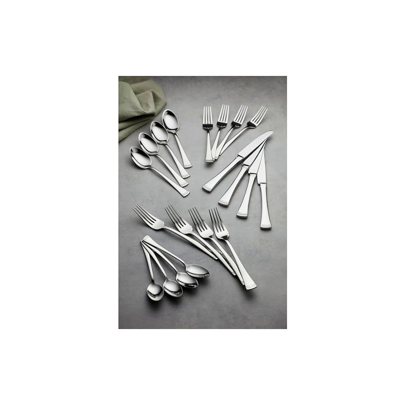 Lenox Portola Teaspoons, Set of 4, 0.35, Stainless